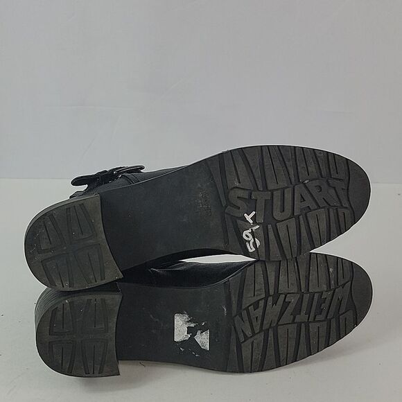 Stuart Weitzman Strap Duo Black Leather Women's Ankle boots - Picture 12 of 12